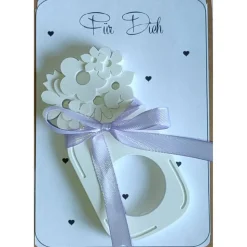 Das "Marmeladenglas mit Blümchen" für Schokokugeln