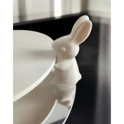 3D-Druck Weiß, Modernes Oster-Tablett 17cm, Skandinavische Frühlingsdeko, Nachhaltiges PLA, Minimalistischer Tortenständ