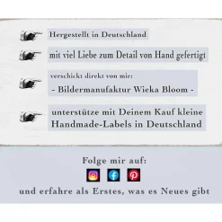 DEIN FOTOBLOCK, Holzblock Holzschild, personalisierbare minimalistische Wanddeko zum Aufhängen oder Hinstellen