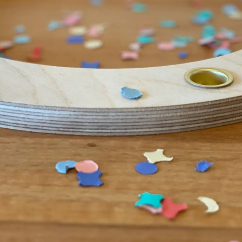 Dein Geburtstagskranz mit 10 Kerzenhaltern & personalisiertem Einleger – Selbstgemachte Holzdeko