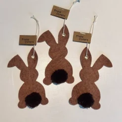 Deko Anhänger Hase braun
