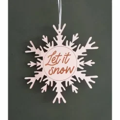 Deko Anhänger "Schneestern"