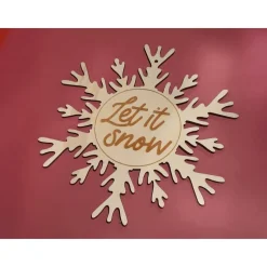 Deko Anhänger "Schneestern"