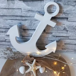 Deko Anker, Anker aus Raysin, Anker Deko, Anker Geschenk, Anker Hochzeit, Anker Raysin, Anker weiß, Maritim Deko, Anker