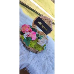 Deko auf Baumscheibe m Engel "Lieblingsplatz"Deko Unikat 25cm