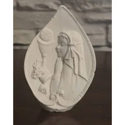 Deko Figur - Kommunion "Mädchen" - Creme