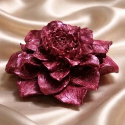 Deko Figur - Rose in Glitterrot -