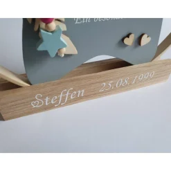 Deko für Sternenkinder | Holzstern für Sternenkind | Erinnerung an verstorbenes Kind | Andenken Fehlgeburt