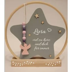 Deko für Sternenkinder | Holzstern für Sternenkind | Erinnerung an verstorbenes Kind | Andenken Fehlgeburt