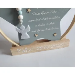 Deko für Sternenkinder | Holzstern für Sternenkind | Erinnerung an verstorbenes Kind | Andenken Fehlgeburt