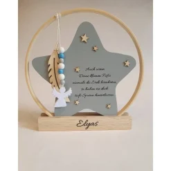 Deko für Sternenkinder | Holzstern für Sternenkind | Erinnerung an verstorbenes Kind | Andenken Fehlgeburt
