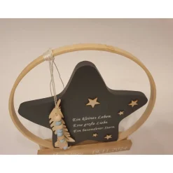 Deko für Sternenkinder | Holzstern für Sternenkind | Erinnerung an verstorbenes Kind | Andenken Fehlgeburt