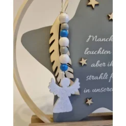 Deko für Sternenkinder | Holzstern für Sternenkind | Erinnerung an verstorbenes Kind | Andenken Fehlgeburt