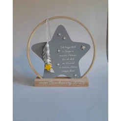 Deko für Sternenkinder | Holzstern für Sternenkind | Erinnerung an verstorbenes Kind | Andenken Fehlgeburt