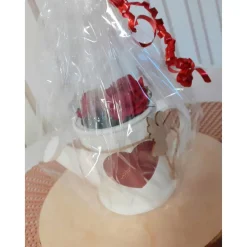 Deko Gießkanne | Keramik | Herz | Blumen | Osterei | Ostern | Frühling