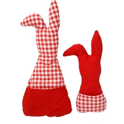 Deko Hasen im 2er Set mit befüllbaren Hosentaschen