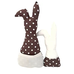 Deko Hasen im 2er Set, Stoffhasen, Osterhasen mit Tasche