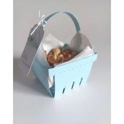 Deko Körbchen zur Tauffeier, Tischdeko