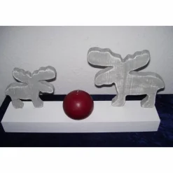 Deko zur Weihnachtszeit mit Elchen und Wichteln