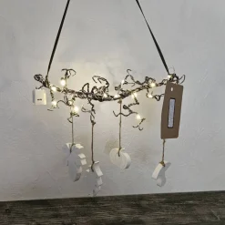 Deko-Ast aus Aluminiumdraht mit Raysin-Anhängern für Herbstdekoration und Beleuchtung