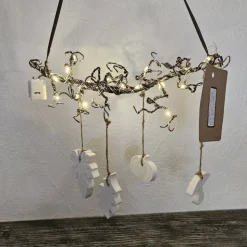 Deko-Ast aus Aluminiumdraht mit Raysin-Anhängern für Herbstdekoration und Beleuchtung