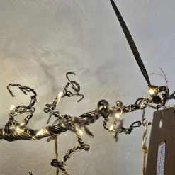 Deko-Ast aus Aluminiumdraht mit Raysin-Anhängern für Herbstdekoration und Beleuchtung