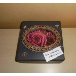 Dekobox Schmuckbox aus Holz im Vintage Shabby Look – Geschenkverpackung & Aufbewahrung