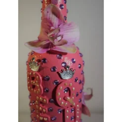 Dekoflasche Geldgeschenk BEAUTY QUEEN Upcycling Flasche Geschenk Frauengeschenk zu Weihnachten Geburtstag Valentinstag M