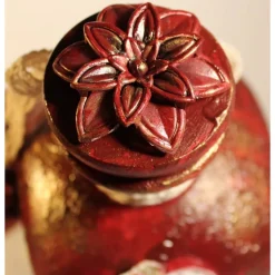 Dekoflasche KAFFEEKRÄNZCHEN Upcycling bemalte Glasflasche Geschenk Frauengeschenk zu Geburtstag Valentinstag Muttertag