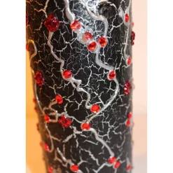 Dekoflasche RUBINROT Upcycling Flasche Geschenk Frauengeschenk zu Geburtstag Valentinstag Muttertag Geldgeschenk