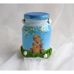 Dekoglas mit Hummelmotiv