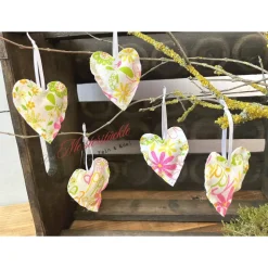 Dekoherzchen Set Stoffherz handgefertigt Streudeko