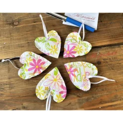 Dekoherzchen Set Stoffherz handgefertigt Streudeko