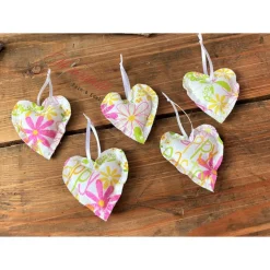 Dekoherzchen Set Stoffherz handgefertigt Streudeko