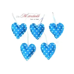 Dekoherzchen Set Streudeko türkis Herzanhänger