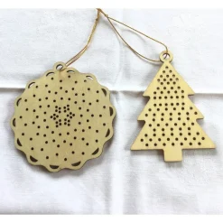 Dekohänger 2er Set für Weihnachten aus Holz von Hobbyhaus