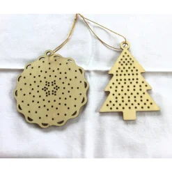 Dekohänger 2er Set für Weihnachten aus Holz von Hobbyhaus