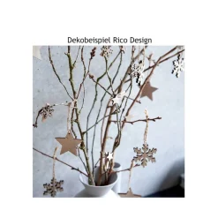 Dekohänger Stern 3 Stück natur