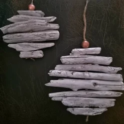 Dekohänger Wandschmuck Weihnachtskugel Treibholz shabby weiß kupfer verschiedene Sets