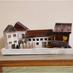 Deko-Holzhaus, "Bauerndorf" handbemalt