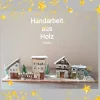 Deko-Holz-Winterdorf, handbemalt