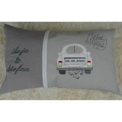 Dekokissen, Hochzeitkissen, Sofakissen, Namenskissen, Kuschelkissen, bestickt, personalisiert