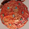 Dekokugel BÄUMCHENZAUBER abstrakte Acrylmalerei auf einer Styroporkugel Fensterdeko Hängedeko Weihnachtskugel Deko