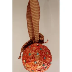 Dekokugel BÄUMCHENZAUBER abstrakte Acrylmalerei auf einer Styroporkugel Fensterdeko Hängedeko Weihnachtskugel Deko