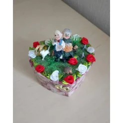 Dekoration Geldgeschenk Diamantene Hochzeit – Geschenkbox zur 60-jährigen Ehe mit Gedicht