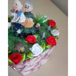 Dekoration Geldgeschenk Diamantene Hochzeit – Geschenkbox zur 60-jährigen Ehe mit Gedicht