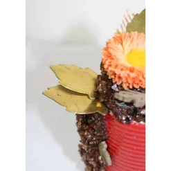 Dekoration GOLDBLÄTTCHEN Betonobjekt Dose Raumdekoration Tischdekoration Briefbeschwerer