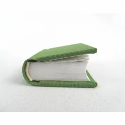 Dekoration Minibuch, grün saftgrün, Mini-Notizbuch, handgefertigt