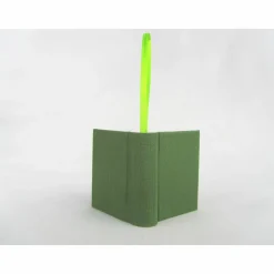 Dekoration Minibuch, grün saftgrün, Mini-Notizbuch, handgefertigt