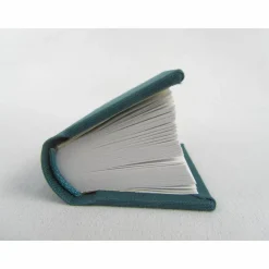 Dekoration Minibuch, petrol blau, Mini-Notizbuch, handgefertigt
